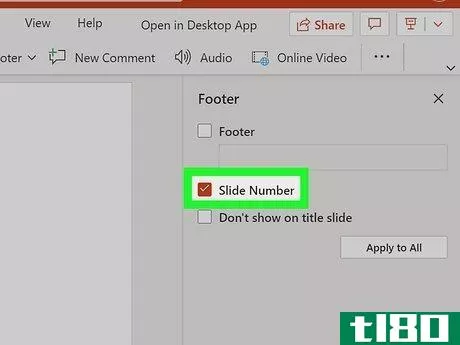Image titled Add Slide Numbers in PowerPoint Step 4