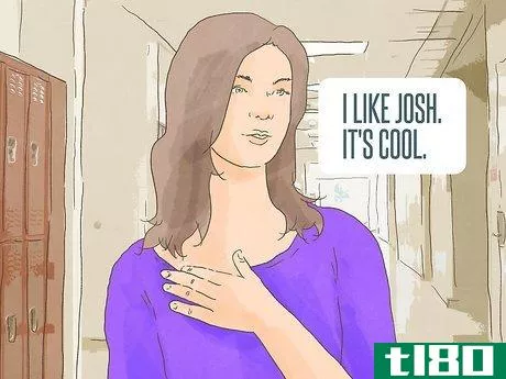 Image titled Act Cool Around Your Crush (for Girls) Step 1