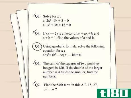 Image titled Ace a Math Test Step 6