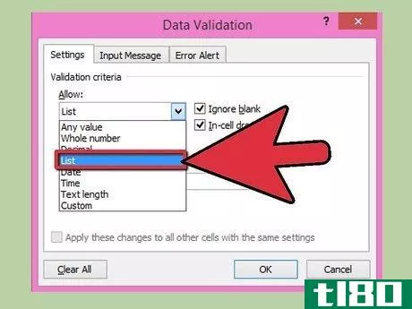 Image titled Add a Drop Down Box in Excel 2007 Step 6