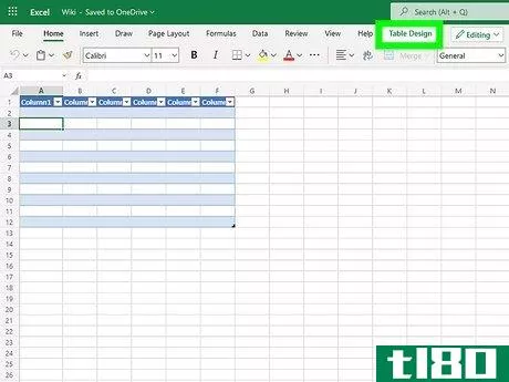 Image titled Add a Row to a Table in Excel Step 9
