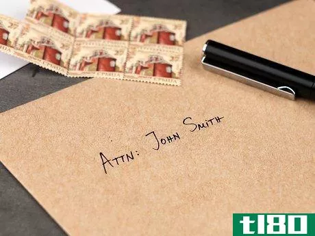 Image titled Address Envelopes With Attn Step 1
