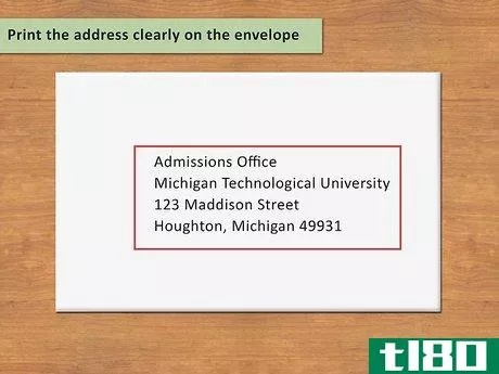 Image titled Address College Recommendation Envelopes Step 2