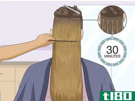Image titled Apply Keratin Hair Extensions Step 10