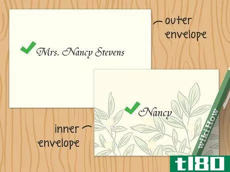 Image titled Address Wedding Invitations to a Family Step 7