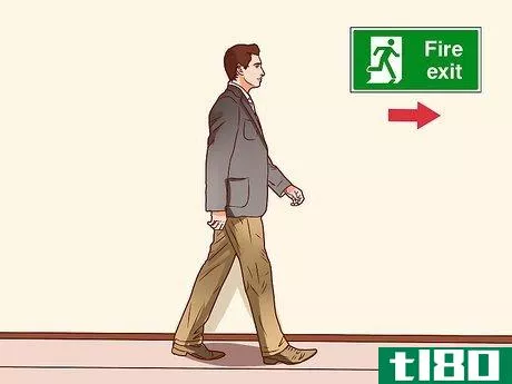 Image titled Act During a Fire Drill Step 4
