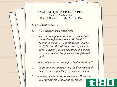 Image titled Ace a Math Test Step 2