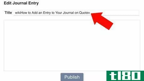 Image titled Add an Entry to Your Journal on Quotev Step 6.png