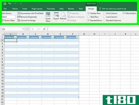 Image titled Add a Row to a Table in Excel Step 2