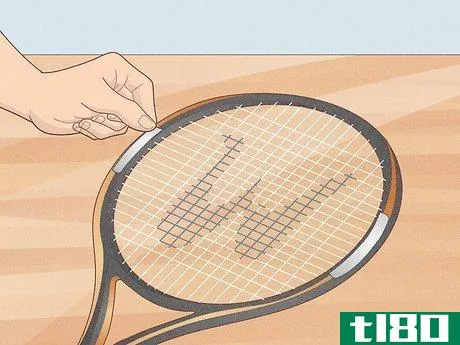 Image titled Add Lead Tape to a Tennis Racquet Step 1