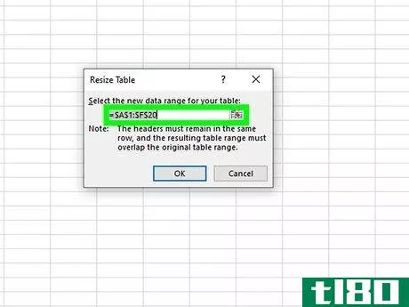 Image titled Add a Row to a Table in Excel Step 5