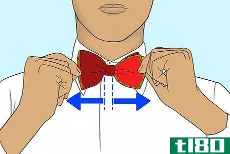 Image titled Adjust a Bow Tie Step 2