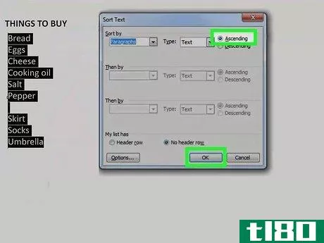 Image titled Alphabetize in Microsoft Word Step 8