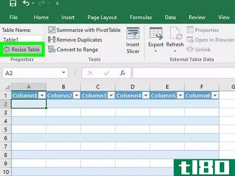 Image titled Add a Row to a Table in Excel Step 4