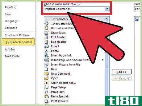 Image titled Add Commands to the Quick Access Toolbar Step 7