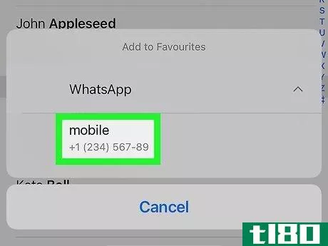 Image titled Add Favorites on WhatsApp Step 7