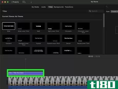 Image titled Add a Title in iMovie Step 4