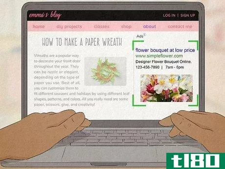 Image titled An ad highlighted on a laptop screen.