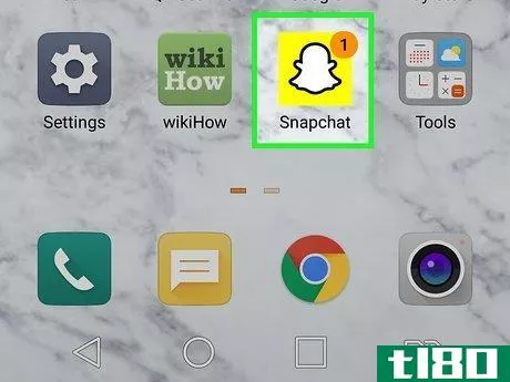 Image titled Add Friends on Snapchat Step 1