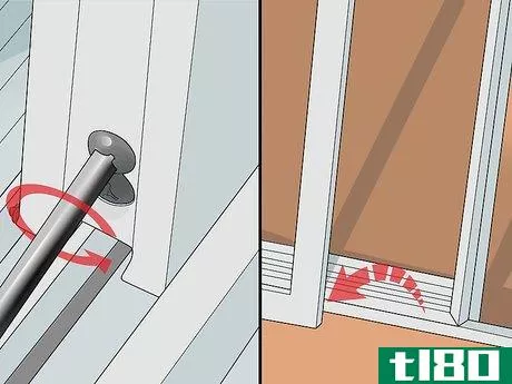 Image titled Adjust Sliding Glass Door Rollers Step 4
