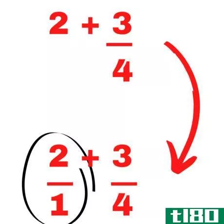 Image titled How to add fractions to whole numbers step 1.png