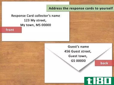 如何地址回复卡信封(address response card envelopes)
