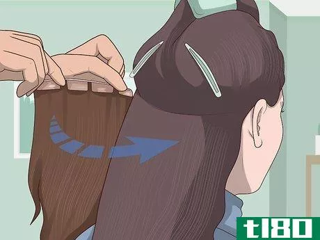Image titled Apply Hair Extensions Step 7