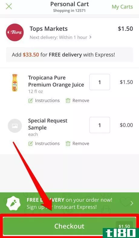 Image titled Add a Special Request to an Instacart Order Step 9.png