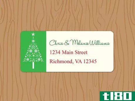 Image titled Address Christmas Card Envelopes Step 16