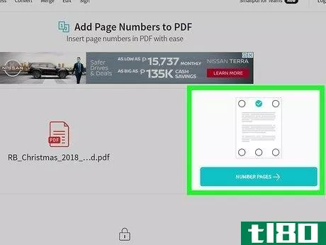 Image titled Add Page Numbers to a PDF Step 10