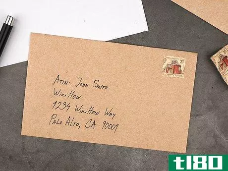 Image titled Address Envelopes With Attn Step 5