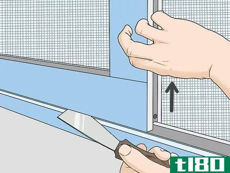 Image titled Adjust a Sliding Screen Door Step 7