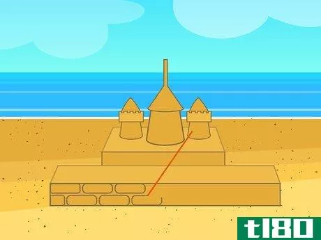 Image titled Build a Big Sandcastle Step 19
