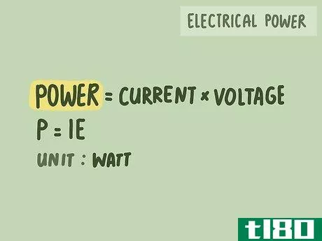 {\text{Power}}={\text{Current}}*{\text{Voltage}}