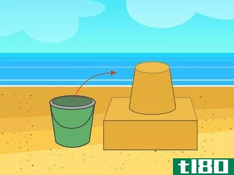 Image titled Build a Big Sandcastle Step 11