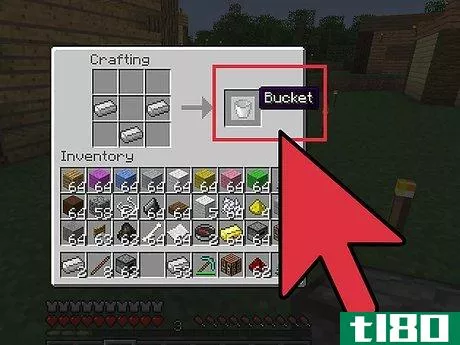 Image titled Make a Bucket in Minecraft Step 5