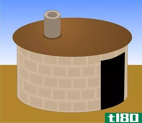 Image titled Attach chimney to the ventilation hole and bring it up Step 7