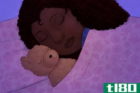 Image titled Teen Girl Sleeps with Teddy Bear.png