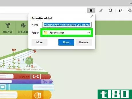 Image titled Bookmark a Website on Windows 10 Step 8