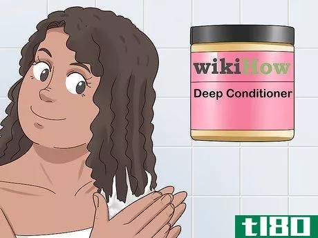 Image titled Care for Dry Curly Hair Step 1