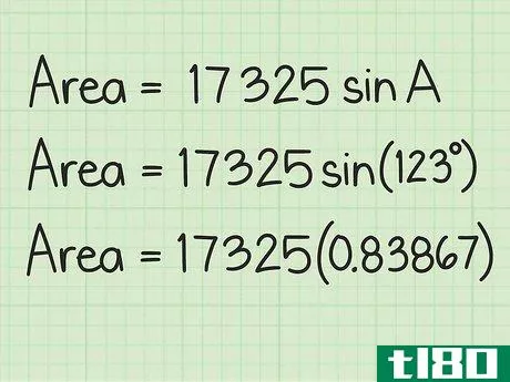 {\text{Area}}=17,325\sin A