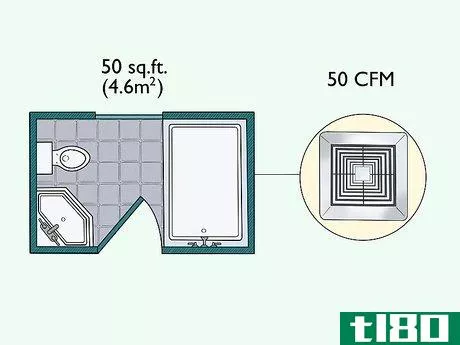Image titled Calculate CFM for Bathroom Fan Step 6