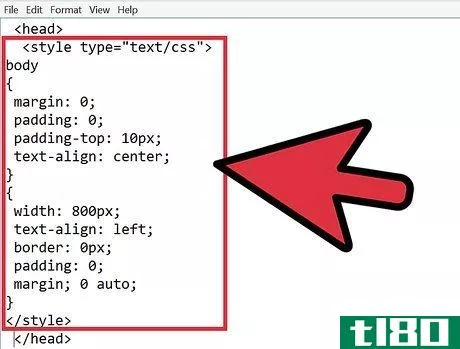 Image titled Center Web Page Content Using CSS Step 3