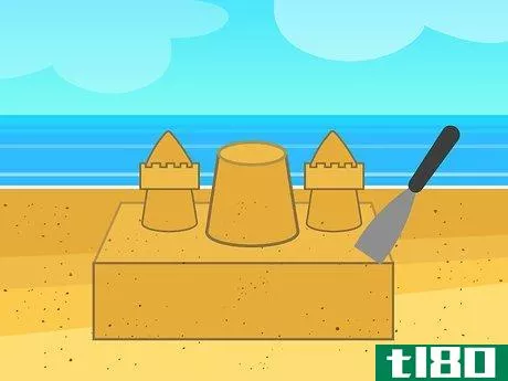 Image titled Build a Big Sandcastle Step 15