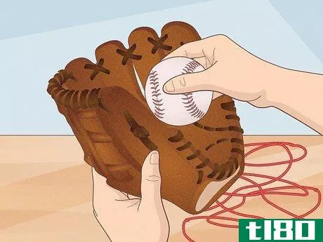 Image titled Break in a New Baseball Glove Step 6