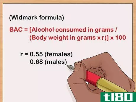 Image titled Calculate Blood Alcohol Content (Widmark Formula) Step 1