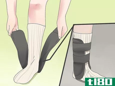 Image titled Tape a High Ankle Sprain Step 5
