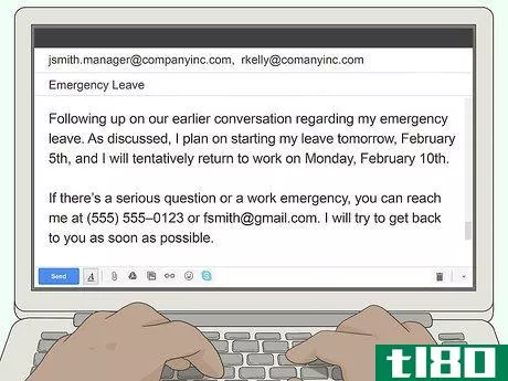 Image titled Ask a Manager for Emergency Leave Step 5