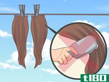 Image titled Care for Hair Extensions Step 3