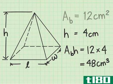 V={\frac {1}{3}}A_{{b}}h